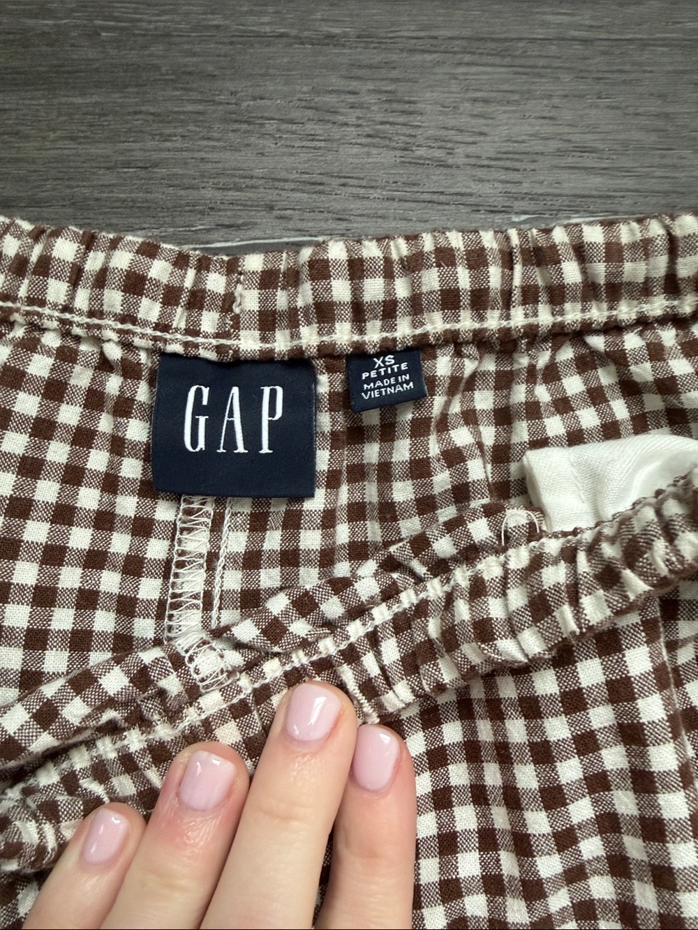 Gap gingham linen pants - Picture 2 of 2